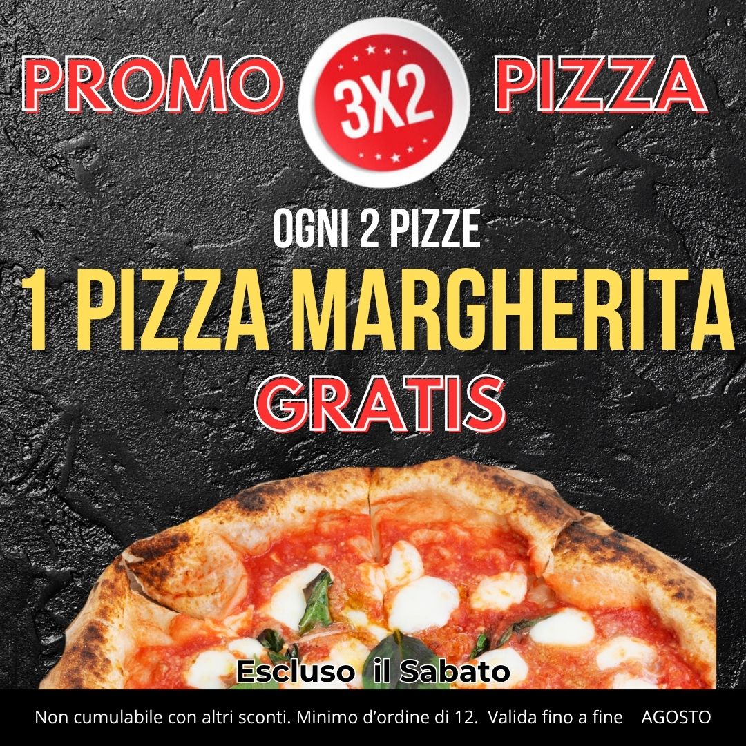 Promo 3×2. Gratis 1 Margherita